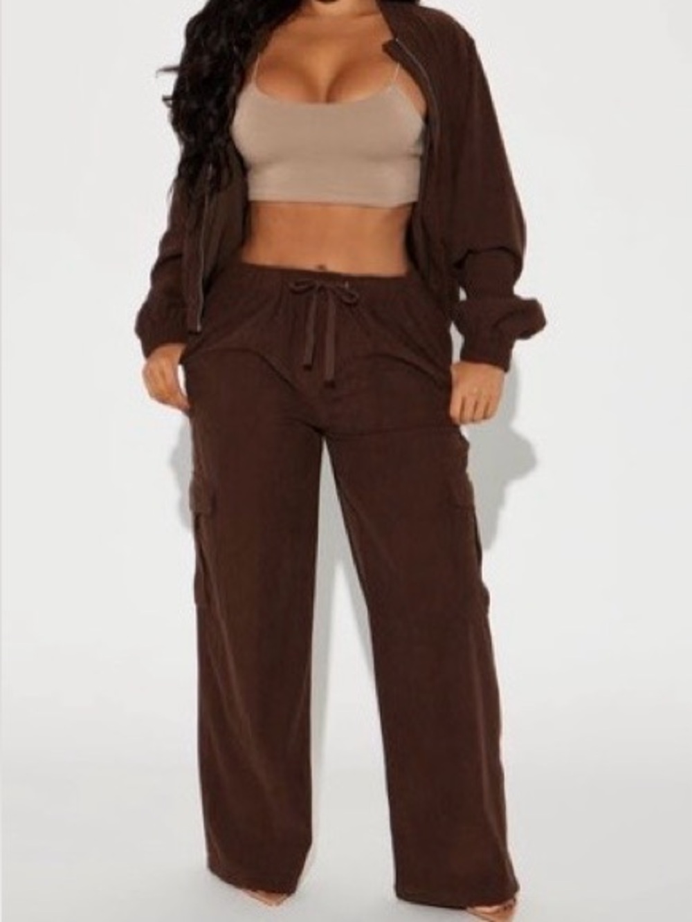 Fashion Nova Zelda Corduroy Pant Set